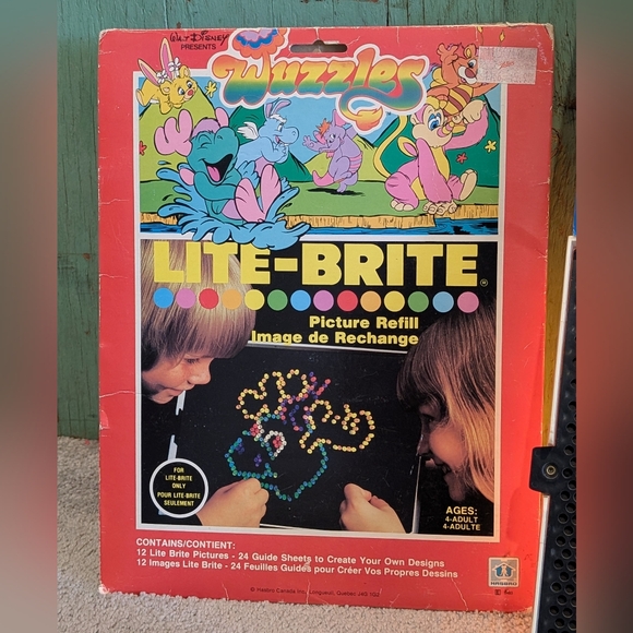 Vintage Lite Brite Toy Lot - Lite Brite, Pic Refills, Pegs! - Picture 4 of 8